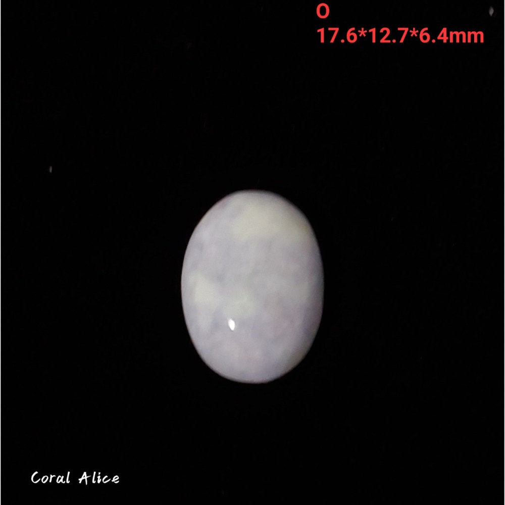 🌟Coral珊寶手作-天然紫羅蘭玉髓蛋面裸石 14*18*6.5mm AG2P1-541-規格圖11