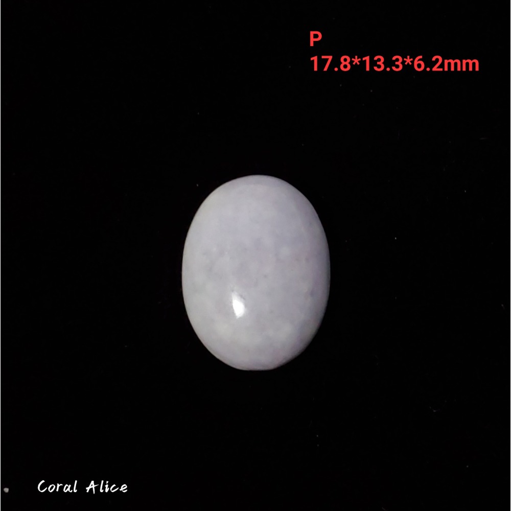 🌟Coral珊寶手作-天然紫羅蘭玉髓蛋面裸石 14*18*6.5mm AG2P1-541-規格圖11