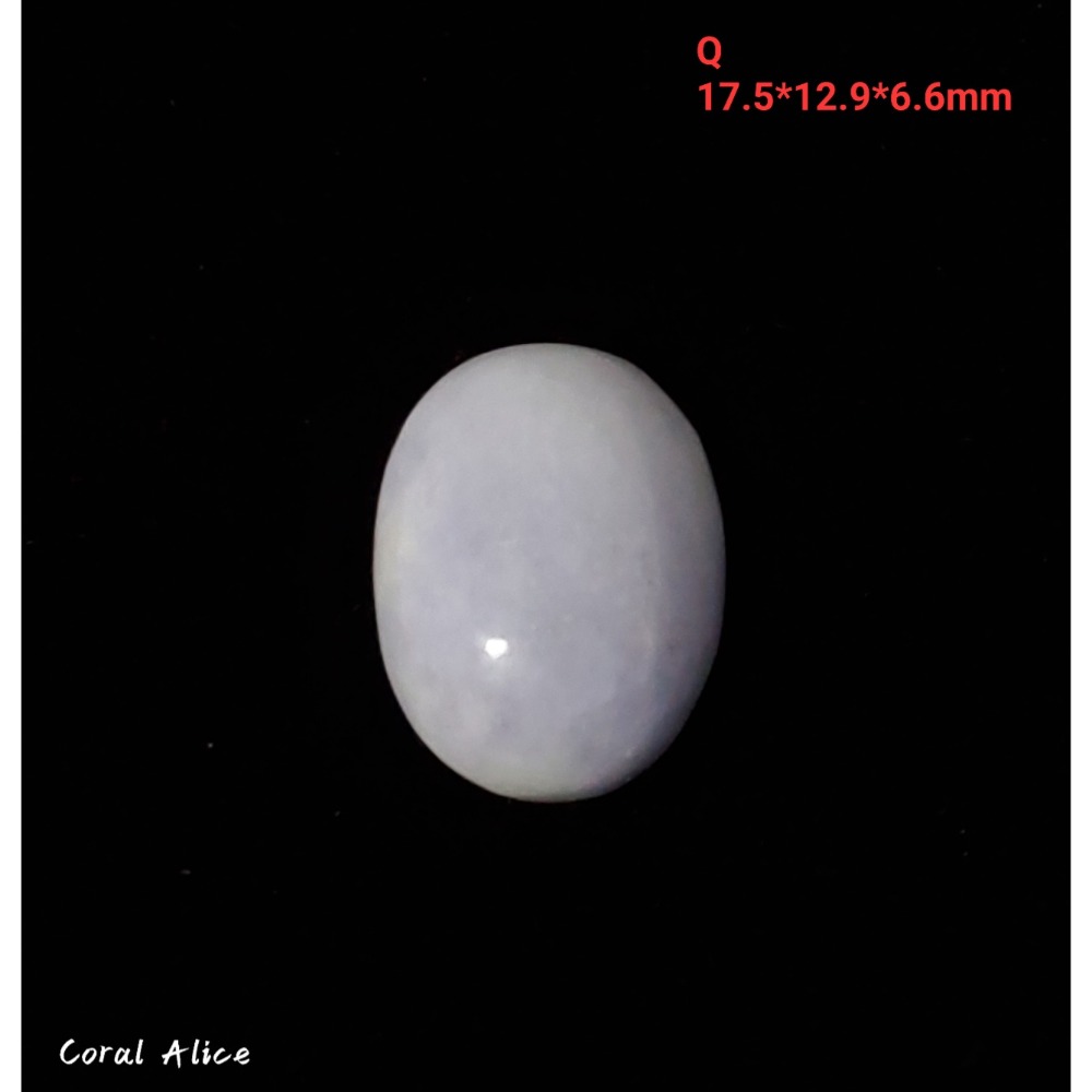 🌟Coral珊寶手作-天然紫羅蘭玉髓蛋面裸石 14*18*6.5mm AG2P1-541-規格圖11