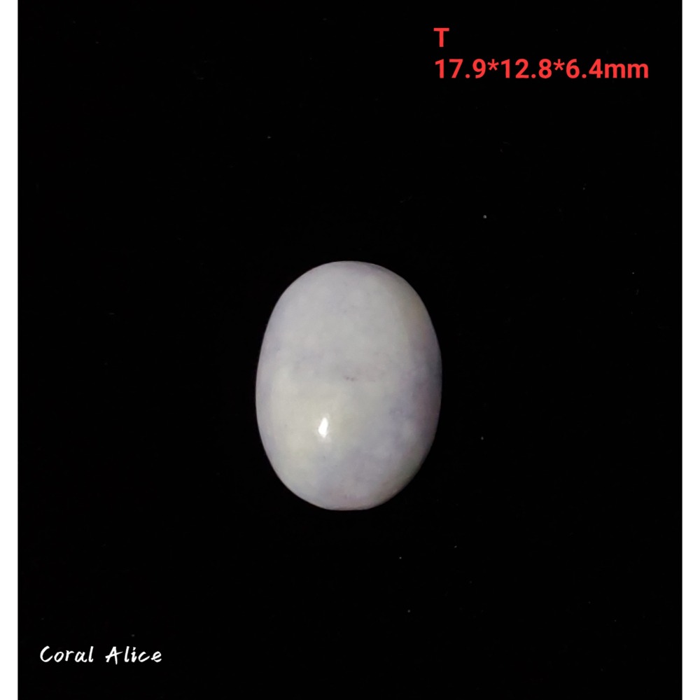 🌟Coral珊寶手作-天然紫羅蘭玉髓蛋面裸石 14*18*6.5mm AG2P1-541-規格圖11