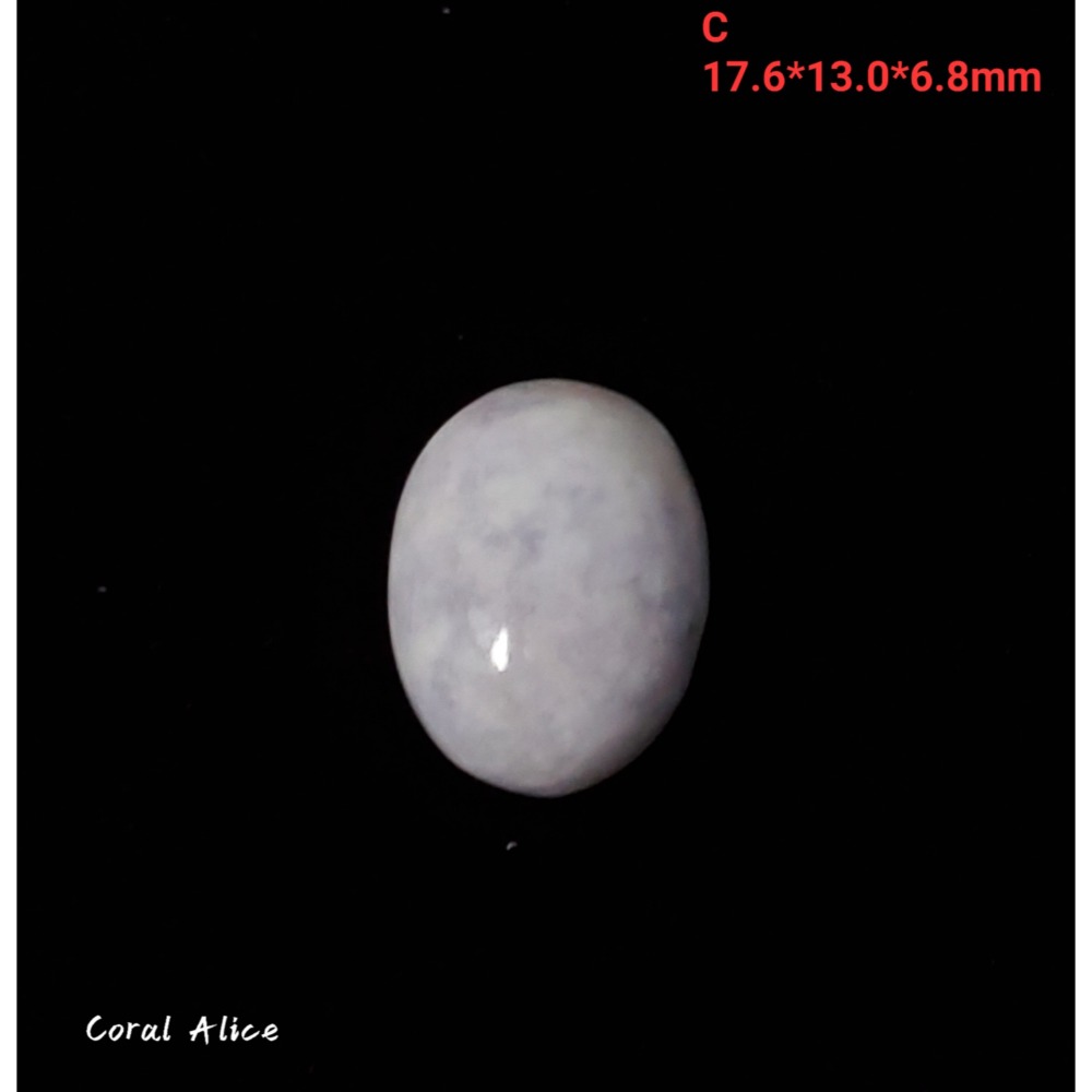 🌟Coral珊寶手作-天然紫羅蘭玉髓蛋面裸石 14*18*6.5mm AG2P1-541-規格圖11