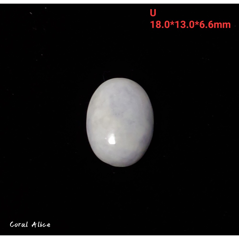 🌟Coral珊寶手作-天然紫羅蘭玉髓蛋面裸石 14*18*6.5mm AG2P1-541-規格圖11