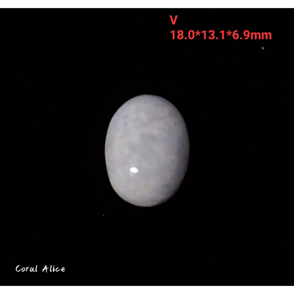 🌟Coral珊寶手作-天然紫羅蘭玉髓蛋面裸石 14*18*6.5mm AG2P1-541-規格圖11