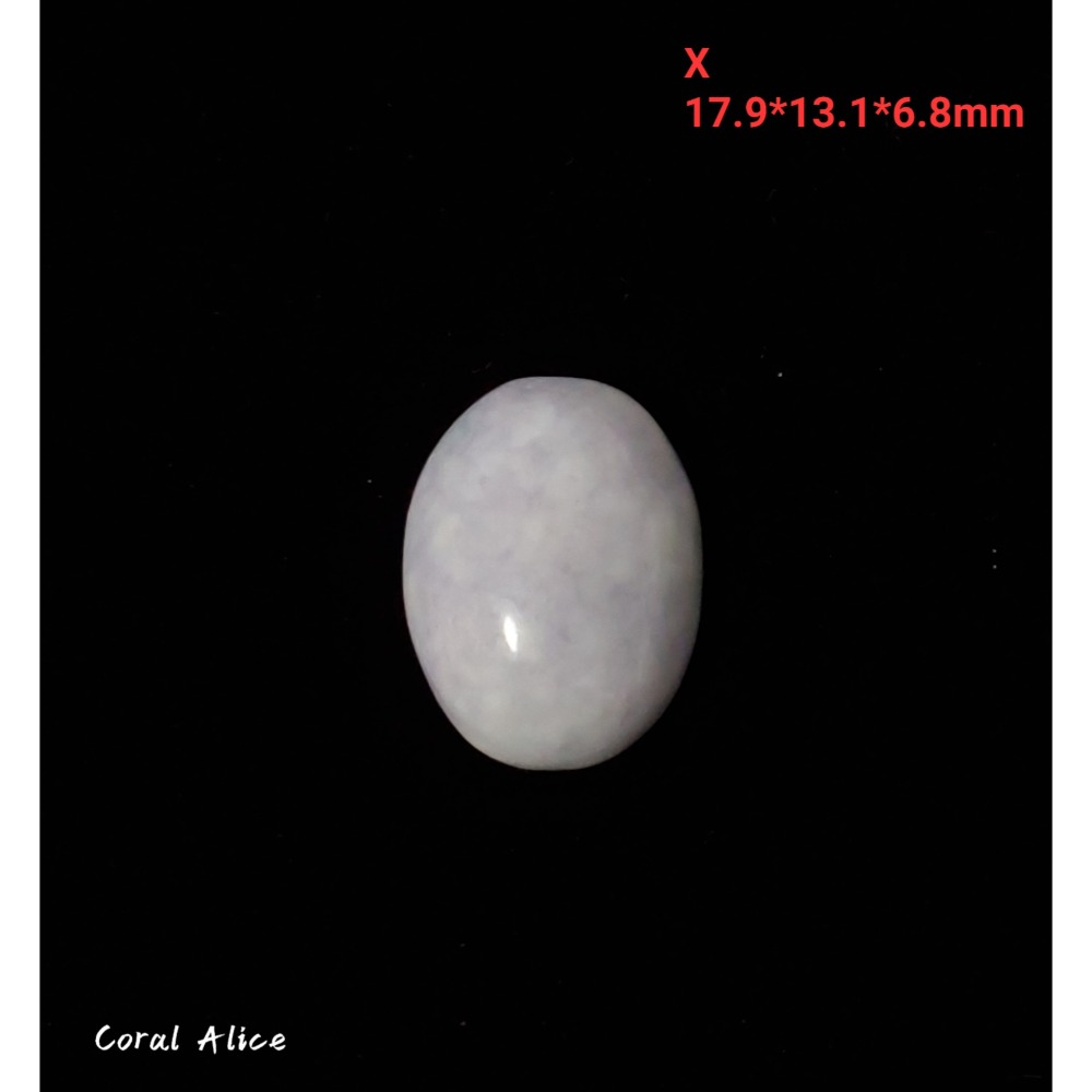 🌟Coral珊寶手作-天然紫羅蘭玉髓蛋面裸石 14*18*6.5mm AG2P1-541-規格圖11