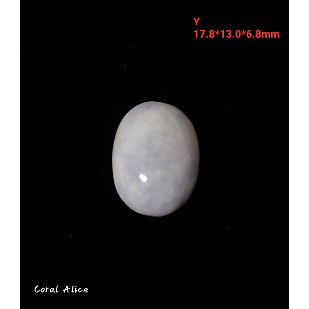 🌟Coral珊寶手作-天然紫羅蘭玉髓蛋面裸石 14*18*6.5mm AG2P1-541-規格圖11