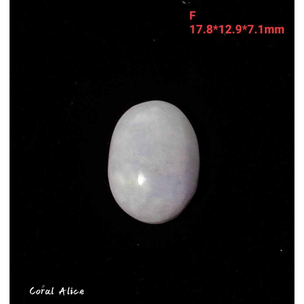 🌟Coral珊寶手作-天然紫羅蘭玉髓蛋面裸石 14*18*6.5mm AG2P1-541-規格圖11
