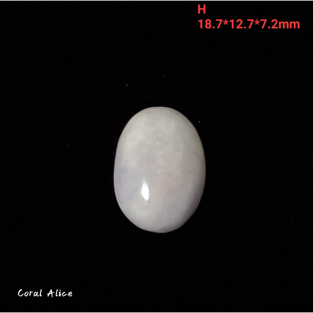 🌟Coral珊寶手作-天然紫羅蘭玉髓蛋面裸石 14*18*6.5mm AG2P1-541-規格圖11