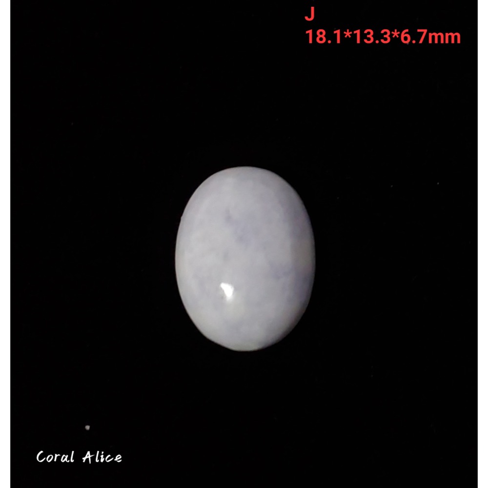 🌟Coral珊寶手作-天然紫羅蘭玉髓蛋面裸石 14*18*6.5mm AG2P1-541-規格圖11
