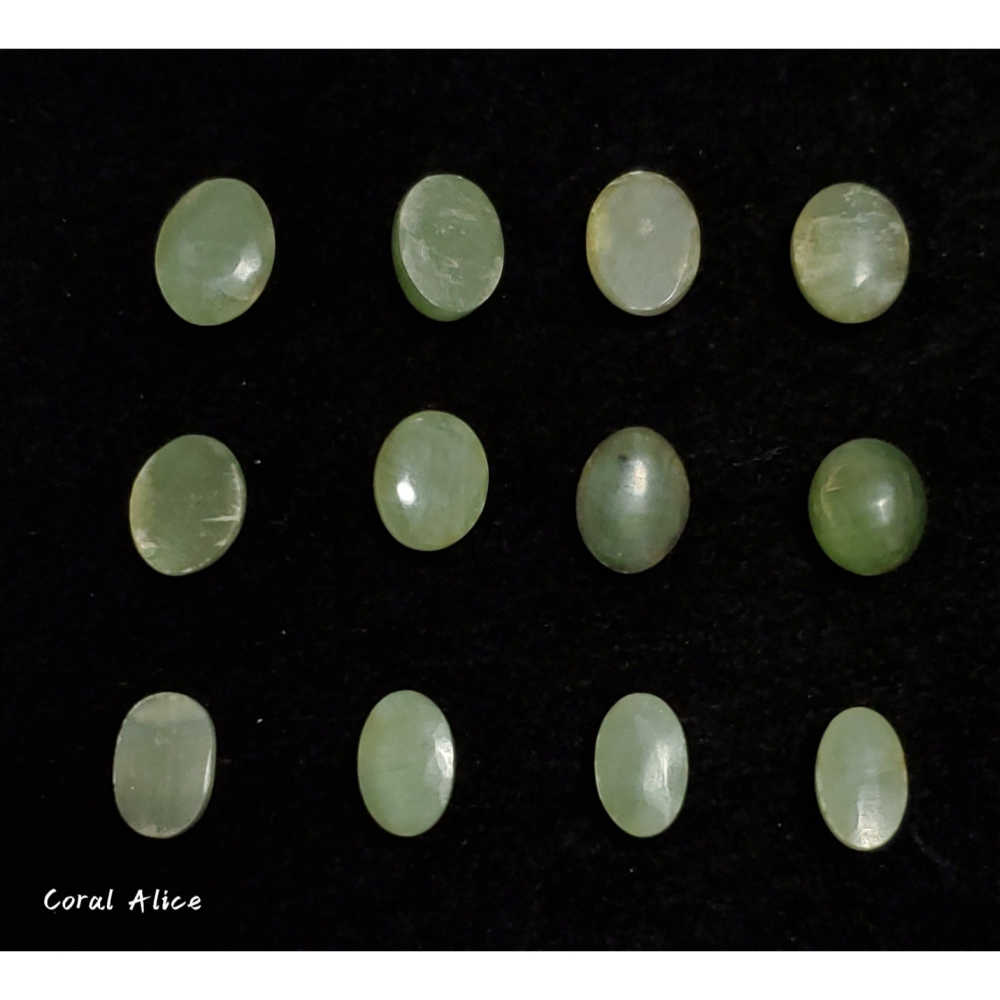🌟Coral珊寶手作-臺灣豐田玉蛋面裸石(貓眼效應) 12.1-13.7mm JD2P1-808-細節圖4