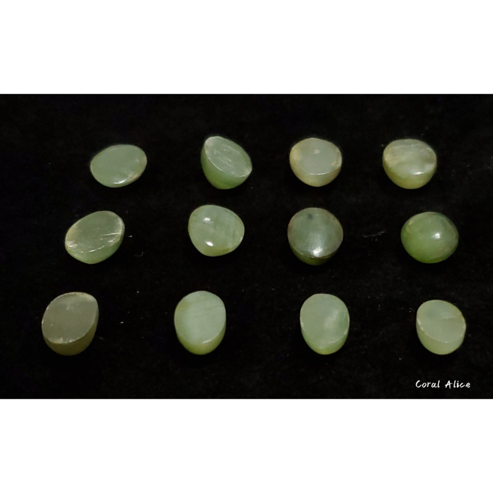 🌟Coral珊寶手作-臺灣豐田玉蛋面裸石(貓眼效應) 12.1-13.7mm JD2P1-808-細節圖5