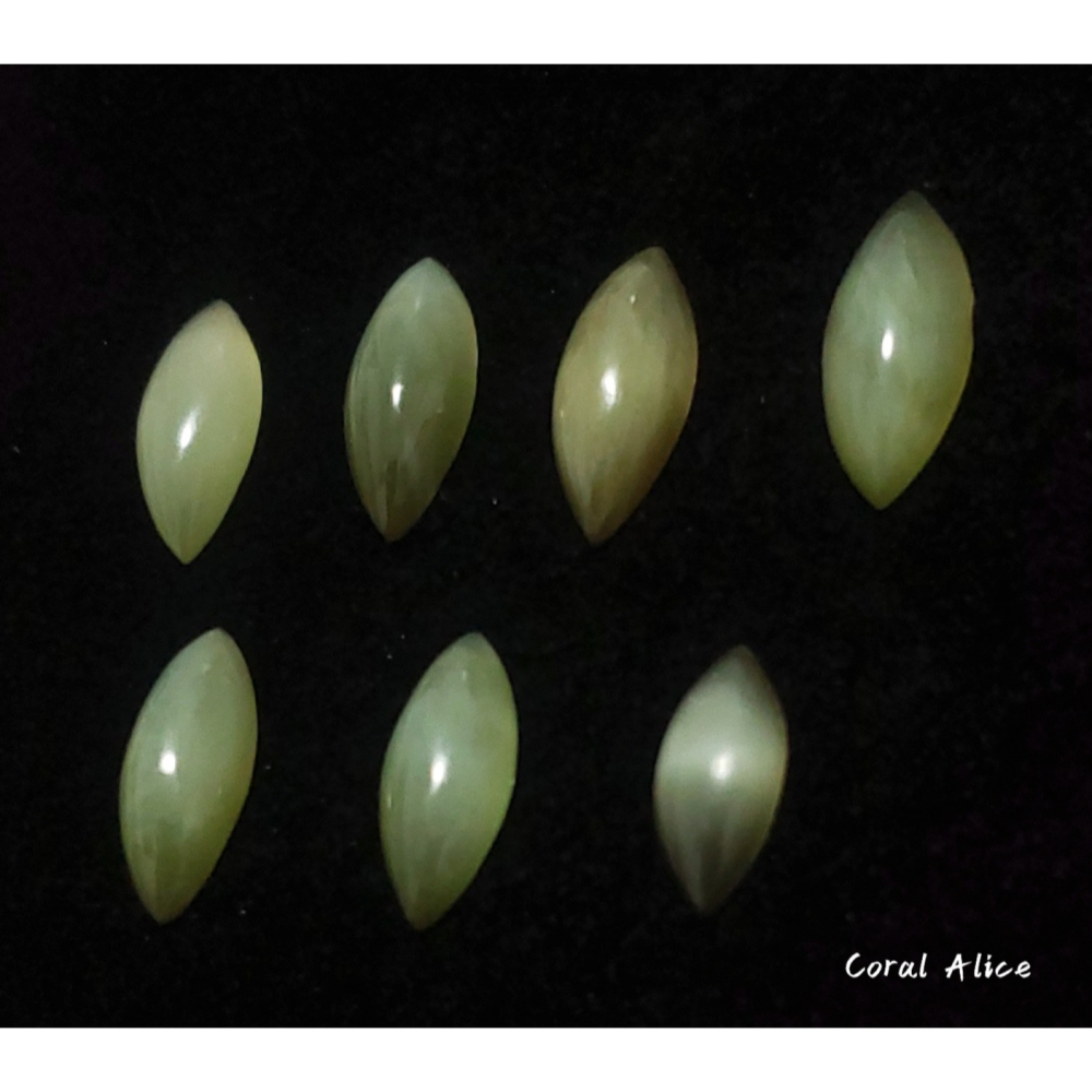 🌟Coral珊寶手作-天然臺灣豐田玉馬眼造型裸石(貓眼效應) 17.4-21.4mm JD2P1-807-細節圖5