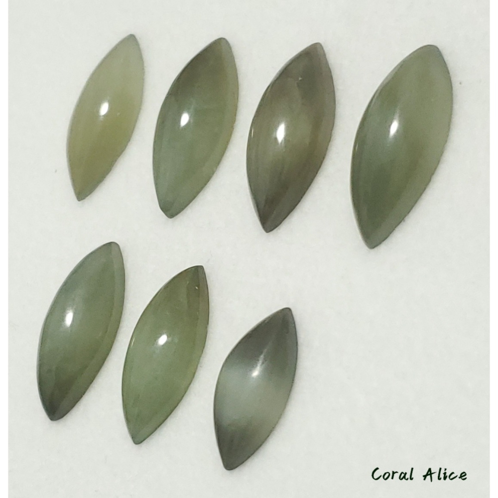 🌟Coral珊寶手作-天然臺灣豐田玉馬眼造型裸石(貓眼效應) 17.4-21.4mm JD2P1-807-細節圖8