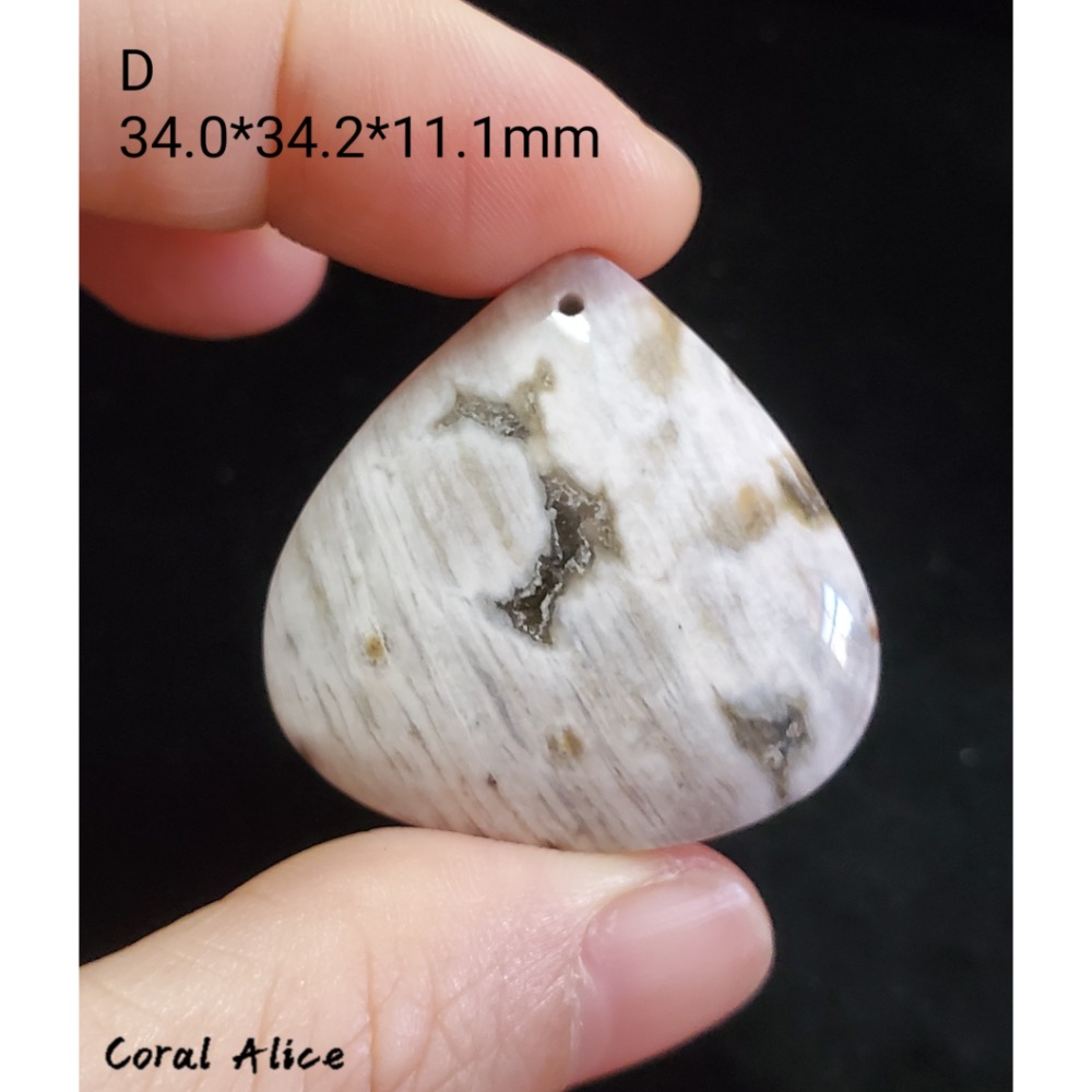🌟Coral珊寶手作-天然海洋碧玉瑪瑙水滴吊墜 AG2P1-505-規格圖6