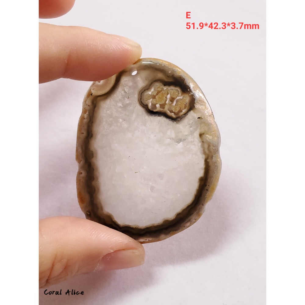 🌟Coral珊寶手作-天然瑪瑙原片吊墜A-I  AG2P1-524-規格圖11