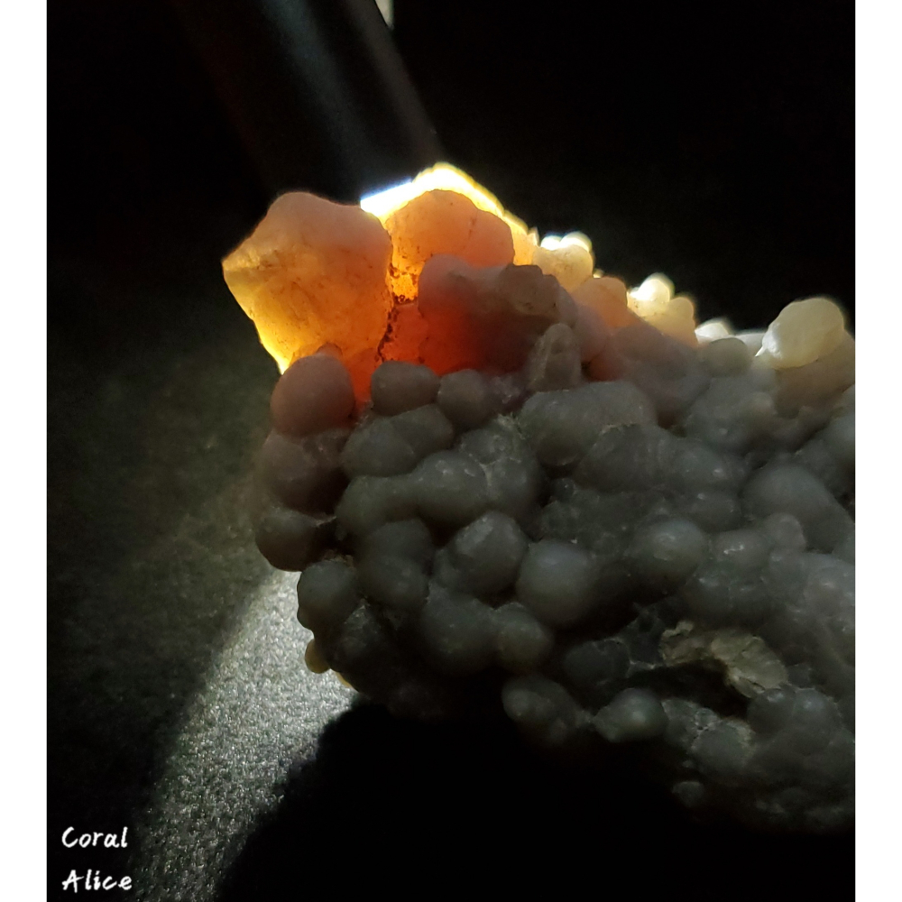 🌟Coral珊寶手作-天然葡萄球結晶玉髓原礦 79.5*47.7*30.1mm AG2P1-515-細節圖2