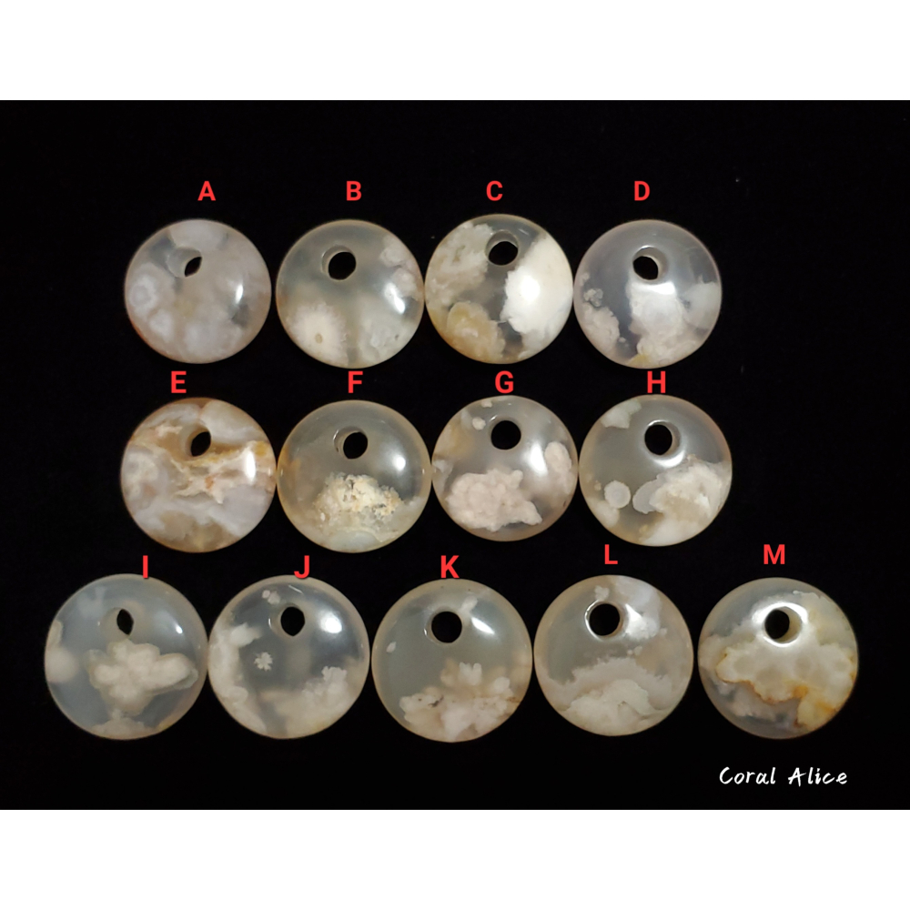 🌟Coral珊寶手作-天然櫻花瑪瑙公主扣 24-27*8.5-9.9mm AG2P1-546-細節圖3
