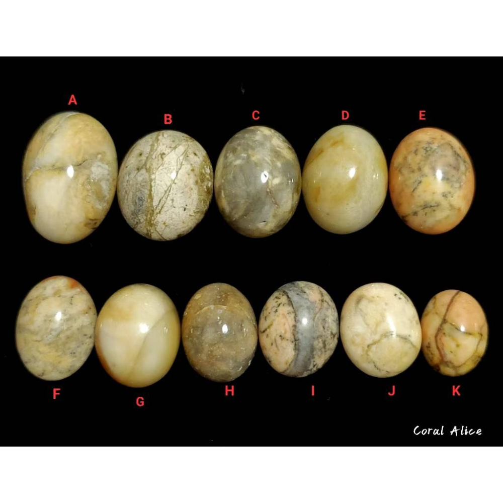 🌟Coral珊寶手作-天然墨西哥瑪瑙蛋面裸石 AG2P1-566-細節圖2