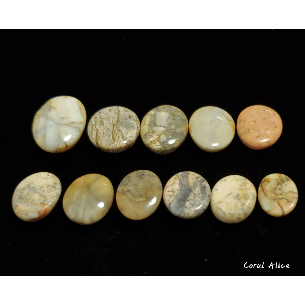 🌟Coral珊寶手作-天然墨西哥瑪瑙蛋面裸石 AG2P1-566-細節圖4