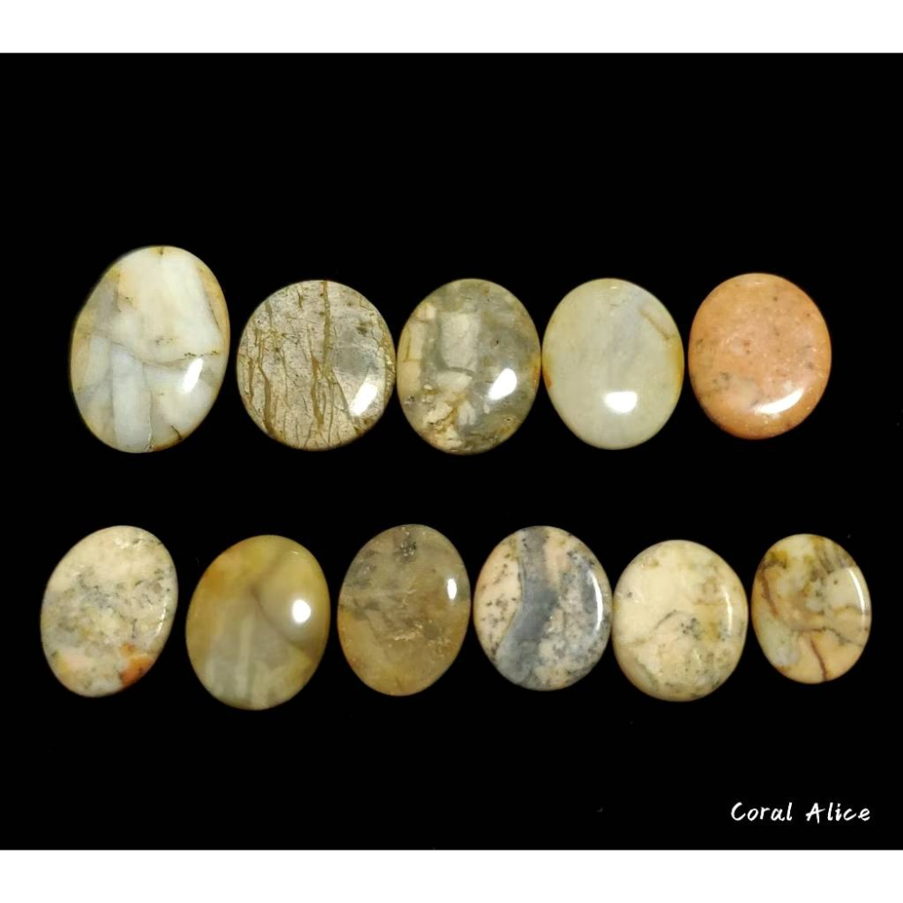 🌟Coral珊寶手作-天然墨西哥瑪瑙蛋面裸石 AG2P1-566-細節圖5