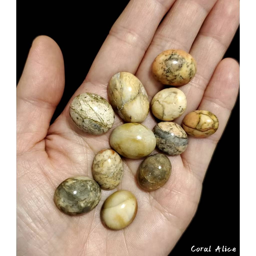 🌟Coral珊寶手作-天然墨西哥瑪瑙蛋面裸石 AG2P1-566-細節圖6