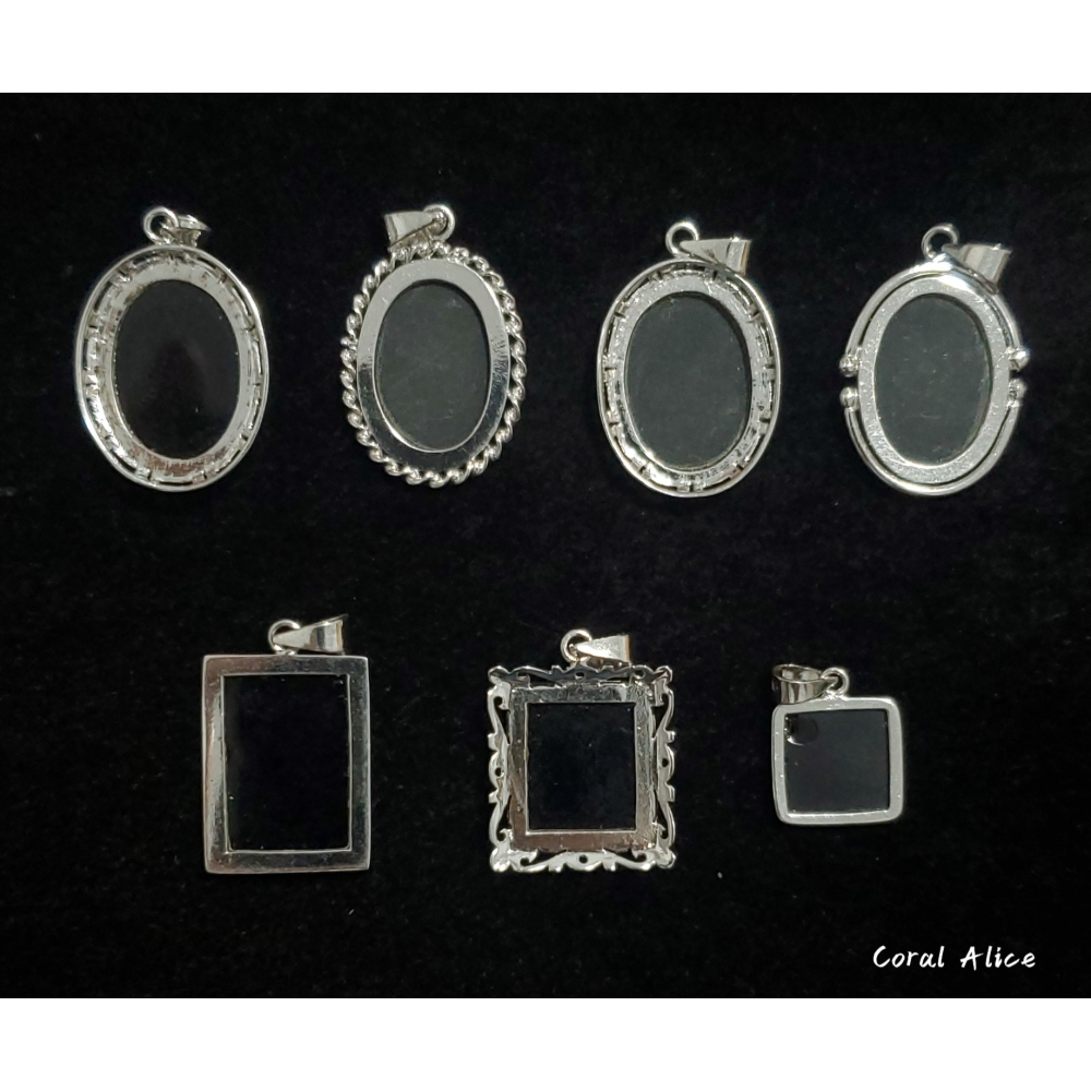 🌟Coral珊寶手作-天然歐泊/蛋白石馬賽克拼接風造型項墜 MS2P1-599-細節圖5