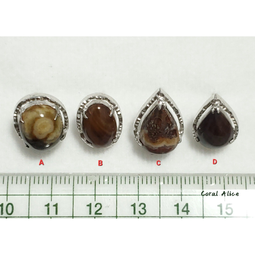 🌟Coral珊寶手作-天然澎湖文石造型領帶釦 JD3P1-544-細節圖11