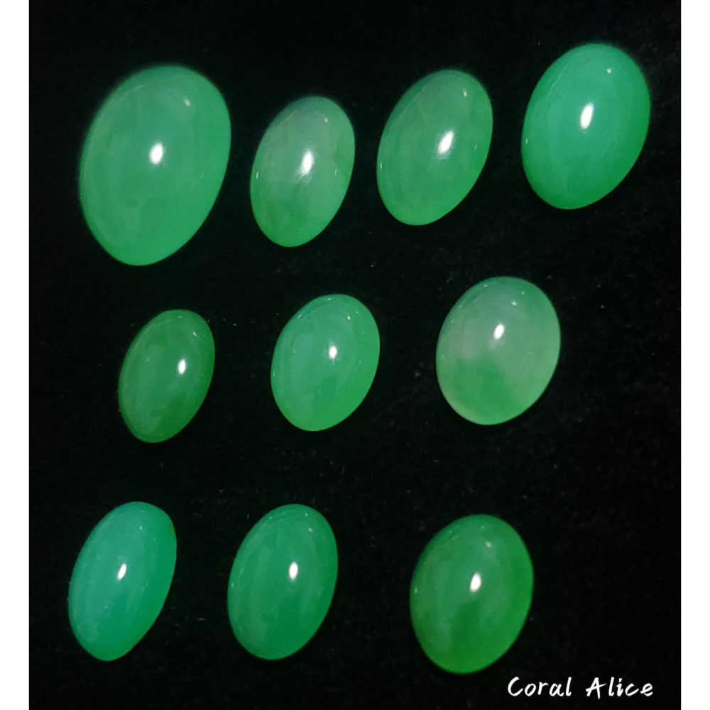 🌟Coral珊寶手作-天然澳洲綠玉髓/澳洲玉蛋面裸石 AG2P1-701-細節圖4