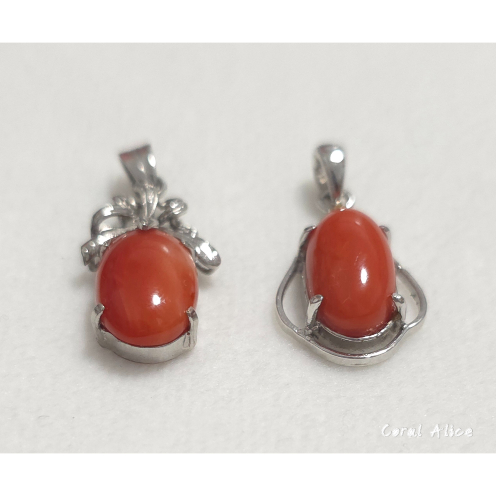 🌟Coral珊寶手作-天然阿卡珊瑚造型墜 28.6/28.4mm CO2P15213-細節圖8