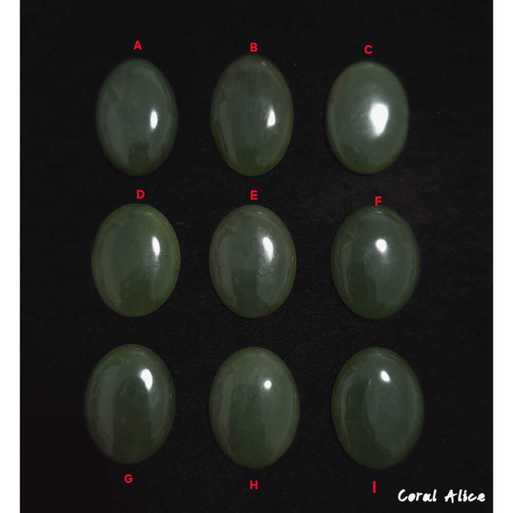 🌟Coral珊寶手作-天然臺灣豐田玉蛋面裸石 30*20mm JD2P1-826-細節圖2