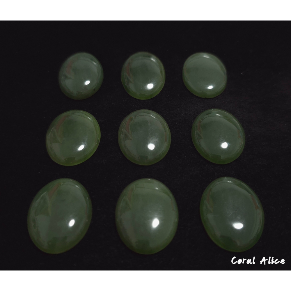 🌟Coral珊寶手作-天然臺灣豐田玉蛋面裸石 30*20mm JD2P1-826-細節圖3