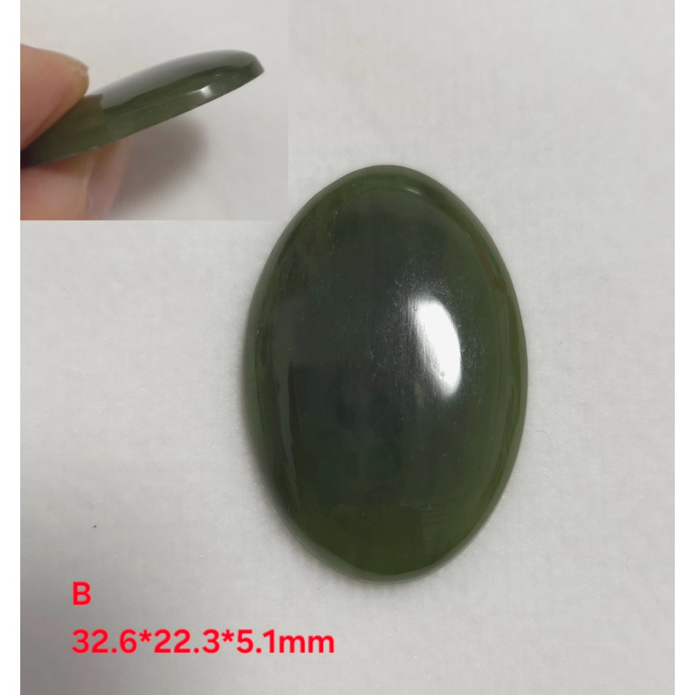🌟Coral珊寶手作-天然臺灣豐田玉蛋面裸石 30*20mm JD2P1-826-規格圖11