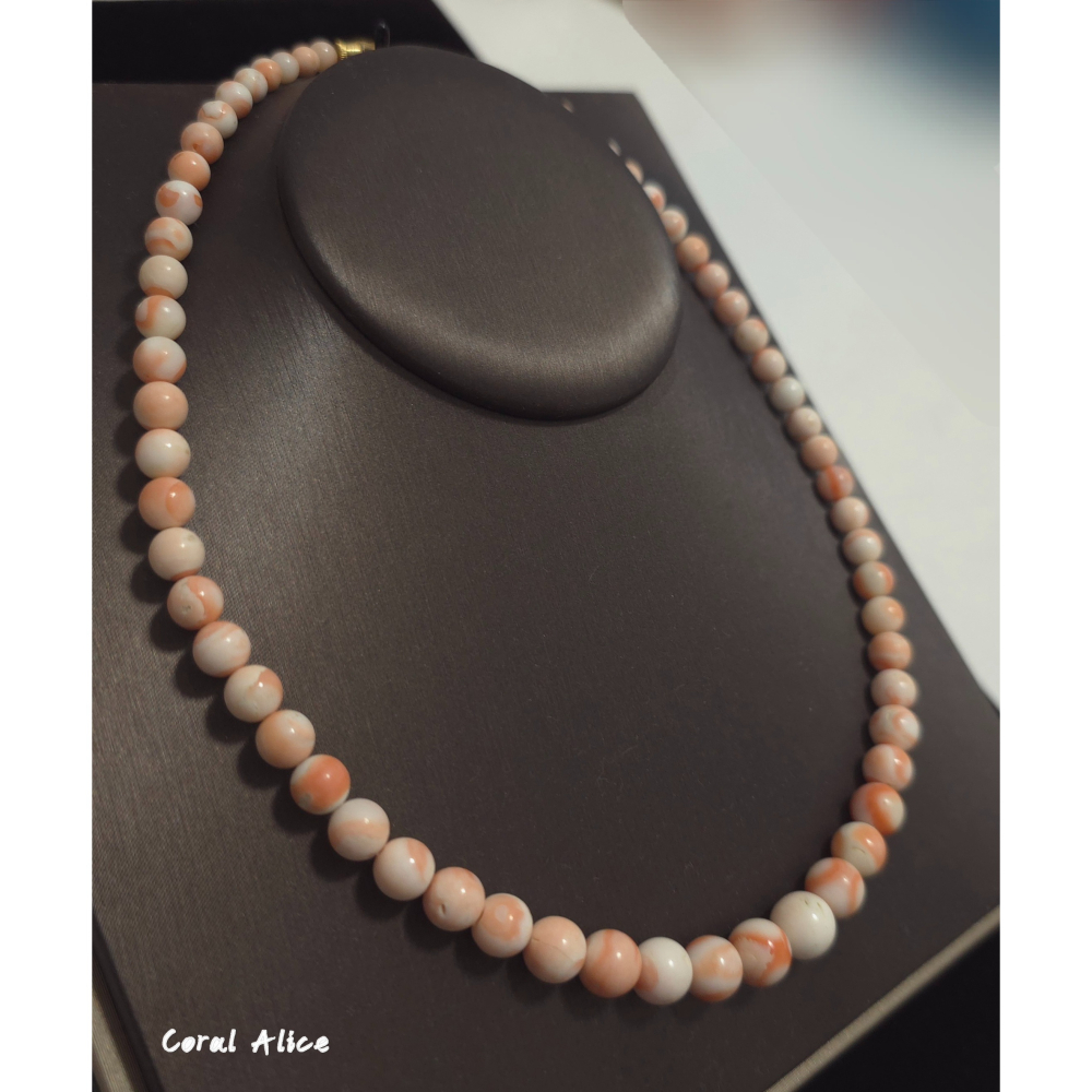🌟Coral珊寶手作-天然深水珊瑚造型塔鏈 45cm CO3T1-525-細節圖2