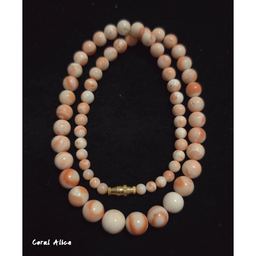 🌟Coral珊寶手作-天然深水珊瑚造型塔鏈 45cm CO3T1-525-細節圖4