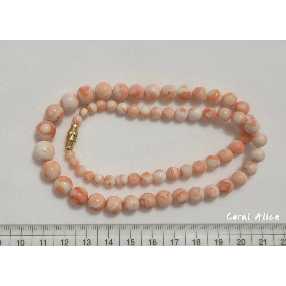 🌟Coral珊寶手作-天然深水珊瑚造型塔鏈 45cm CO3T1-525-細節圖11