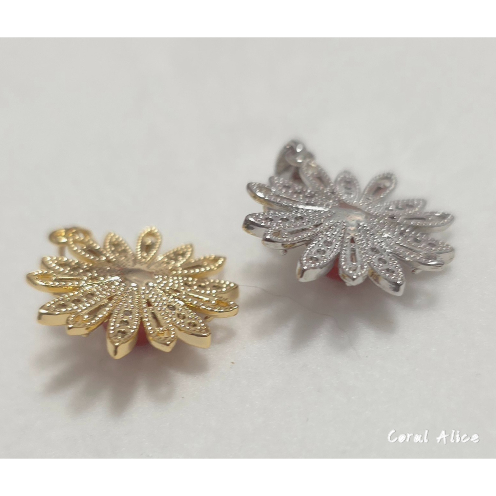 🌟Coral珊寶手作-天然阿卡珊瑚造型項墜 27*20mm CO2P1522-細節圖10