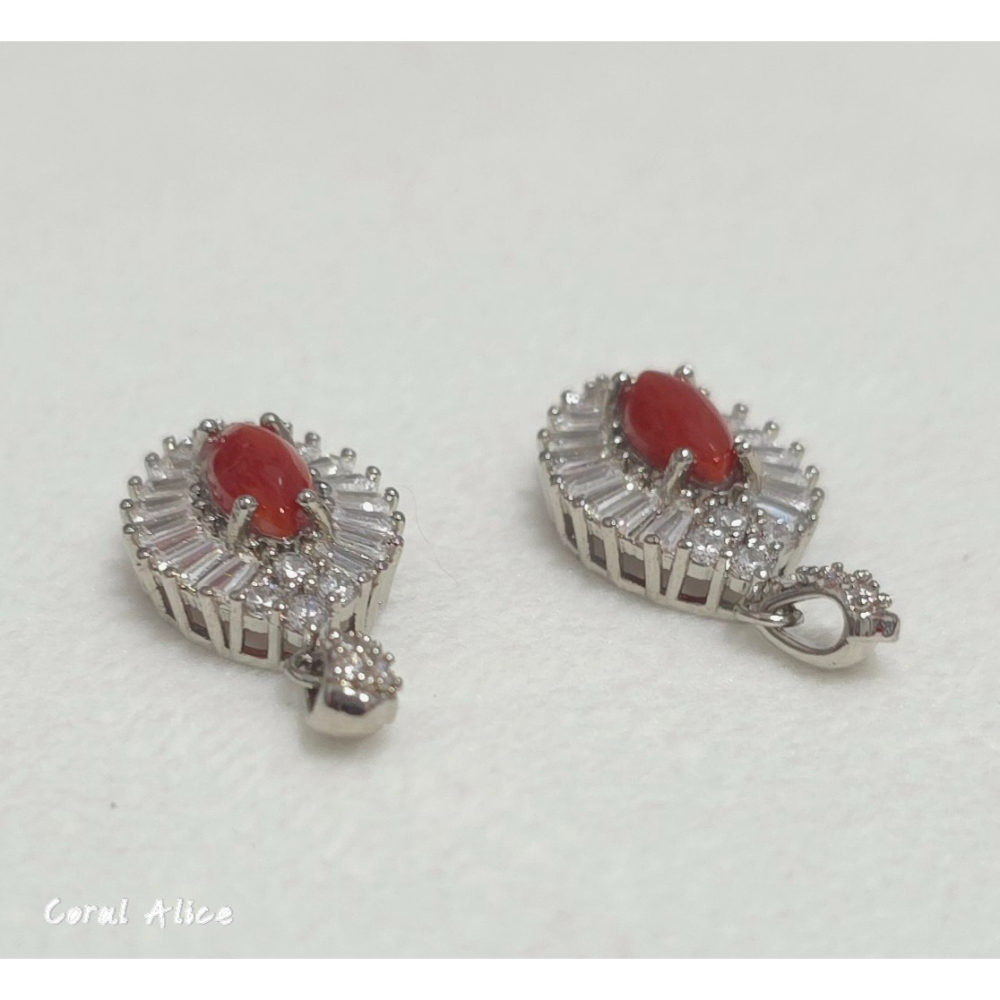 🌟Coral珊寶手作-天然紅珊瑚(阿卡珊瑚/沙丁珊瑚)造型項墜 28*14mm CO2P15255-細節圖10