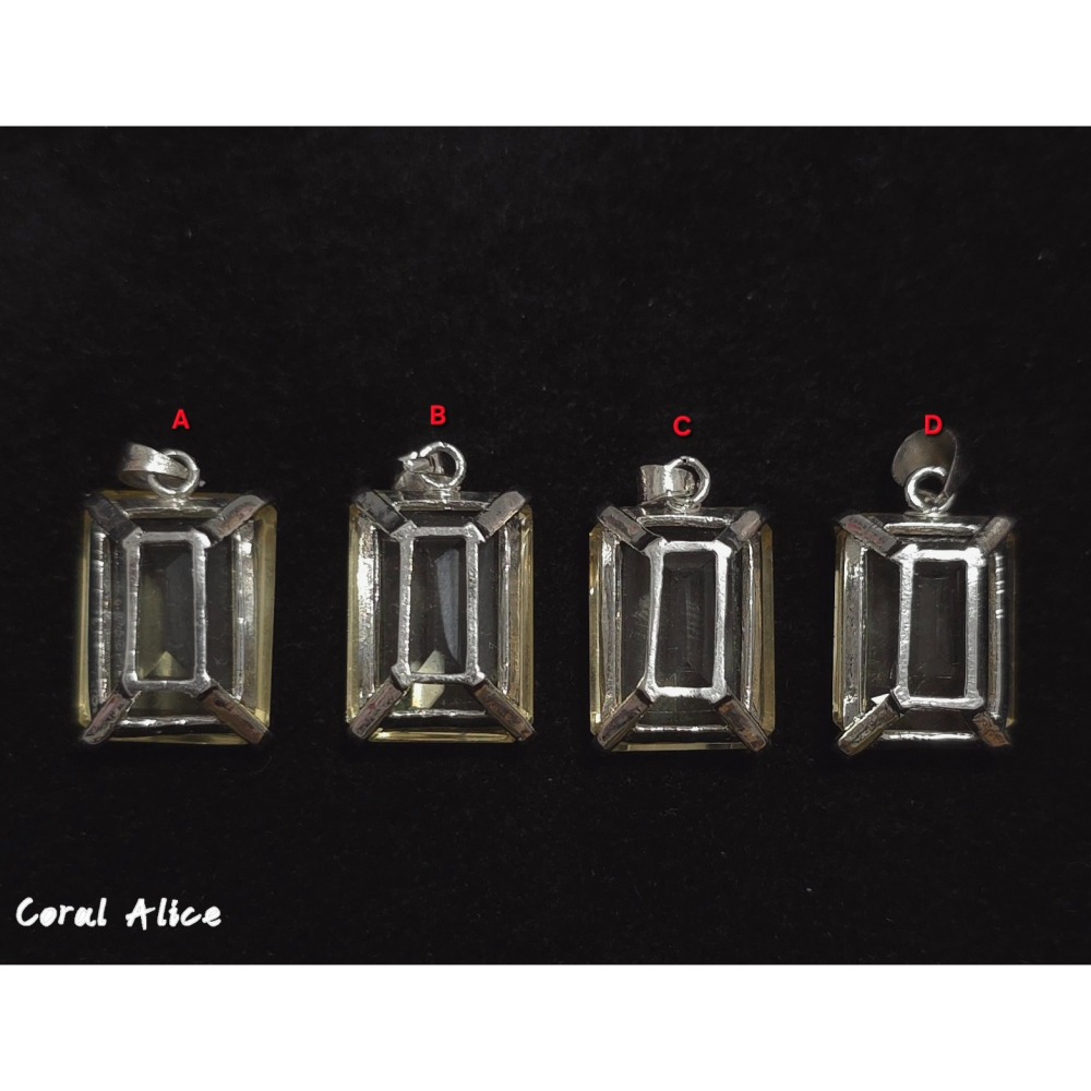 🌟Coral珊寶手作-天然黃水晶925銀造型項墜 QZ2P1-547-細節圖4