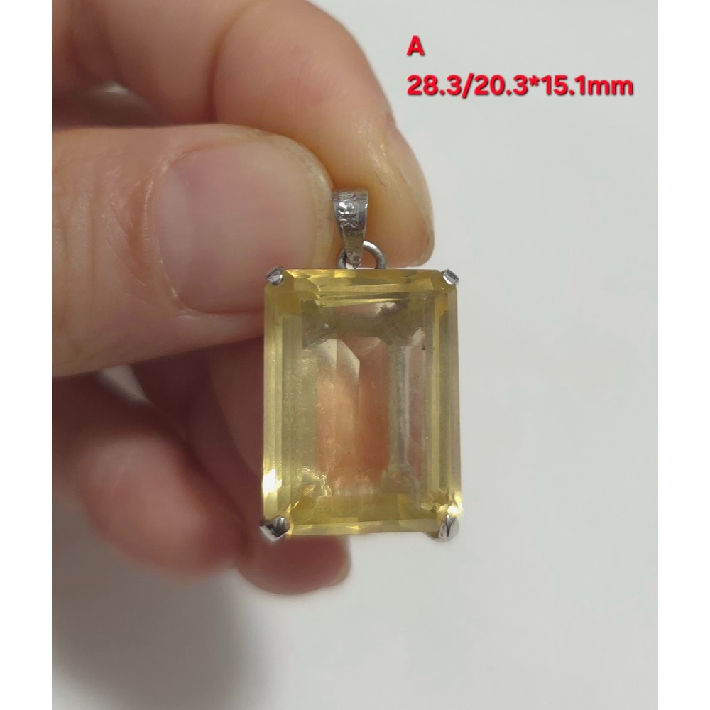 🌟Coral珊寶手作-天然黃水晶925銀造型項墜 QZ2P1-547-規格圖11