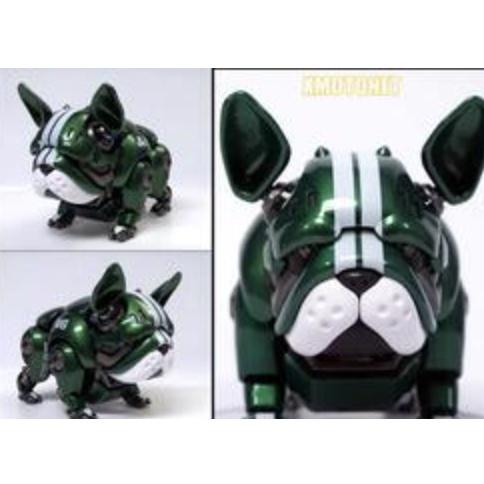 ＝逆襲的哈囉＝Q版 HWJ RAMBLER 機械獸系列 機械狗 機械鬥牛犬 初號機 潮玩可動 綠色版