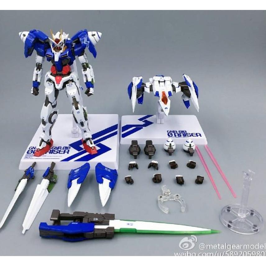 =逆襲的哈囉= MC MB OO Raiser 鋼彈00  OOR 00R 附帶MB台座 合金完成品-細節圖2