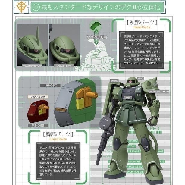 GFFMC METAL COMPOSITE Fix MS-06C C型 薩克 量產薩克 機動戰士鋼彈-細節圖4