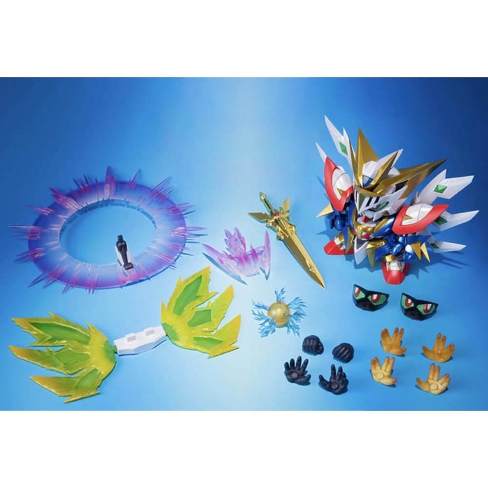 魂商 店限定 SDX SD鋼彈 黃金傳說 太陽騎士 神鋼彈 合金 完成品-細節圖4