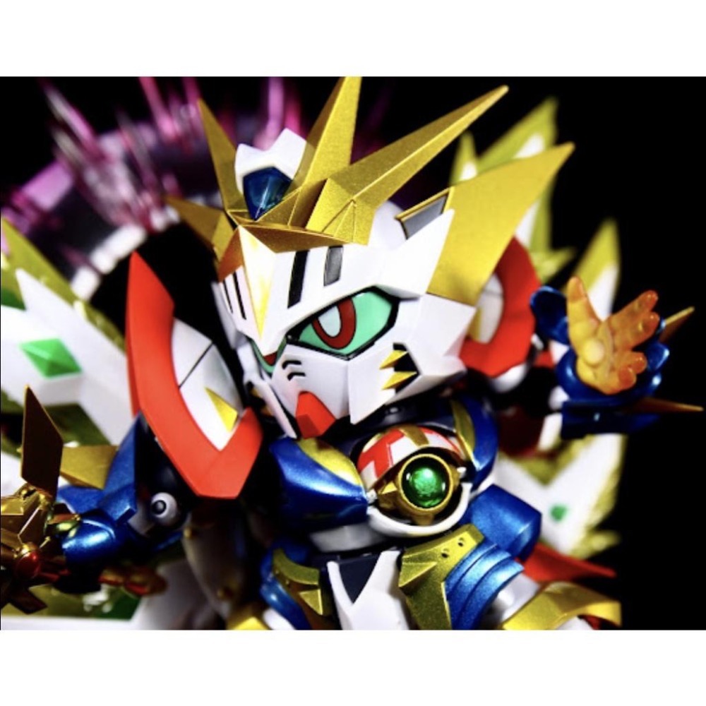 魂商 店限定 SDX SD鋼彈 黃金傳說 太陽騎士 神鋼彈 合金 完成品-細節圖9