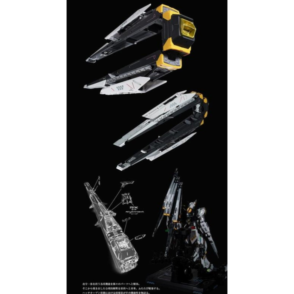 =逆襲的哈囉= 日版 解體匠機 解体匠機 RX-93 v鋼彈  感應砲 浮游砲 擴充零件-細節圖3
