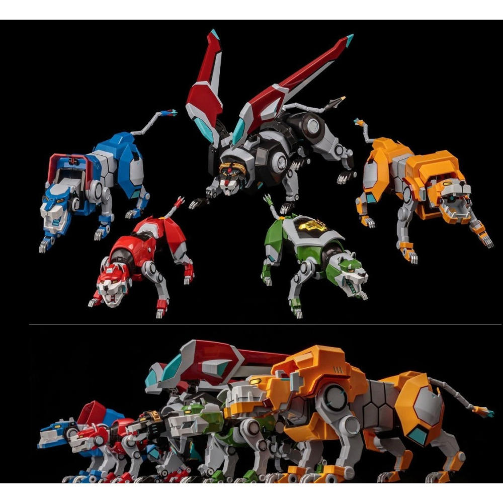 ＝逆襲的哈囉= 日版 千值練 RIOBOT 百獸王 五獅合體 聖戰士 傳說守護者 超合金-細節圖2