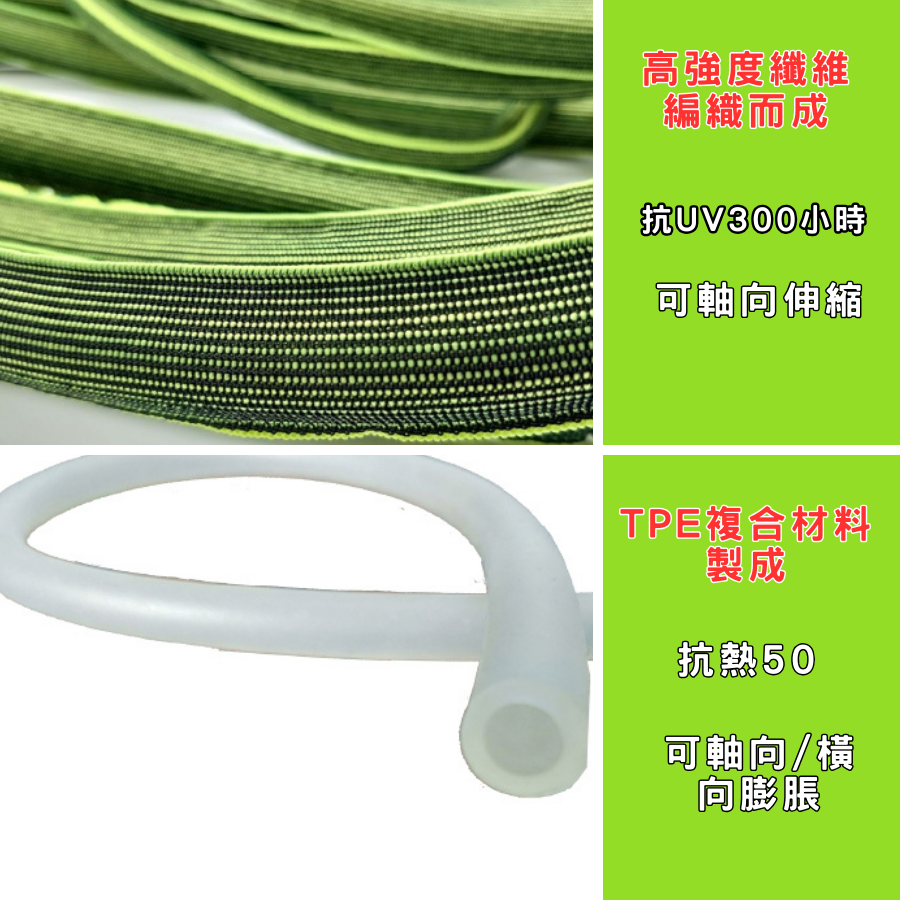 【台灣製】伸縮水管 水管 7.5米~15米 高壓水管 洗車水管 澆花水管 防爆水管 園藝水管-細節圖5