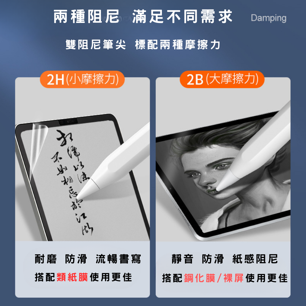 【現貨速發】ipad 筆尖 ipad筆頭 apple 筆尖 蘋果筆尖 防滑靜音 柔韌耐磨 apple pencil-細節圖3