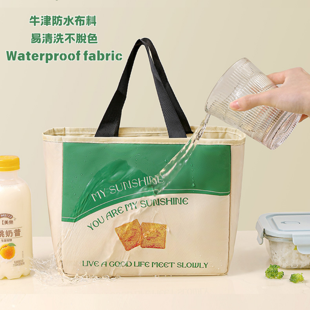 【台灣現貨】便當袋 餐袋 保溫便當袋 防水便當袋 防水餐袋 午餐袋 保溫餐袋 便當包-細節圖7