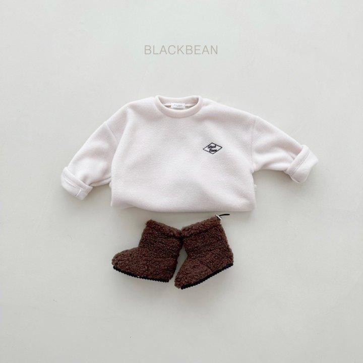 【兩件免運】韓國🇰🇷童裝 Black bean LOGO內刷毛上衣 兒童上衣 兒童 保暖 睡衣 韓國代購-細節圖4