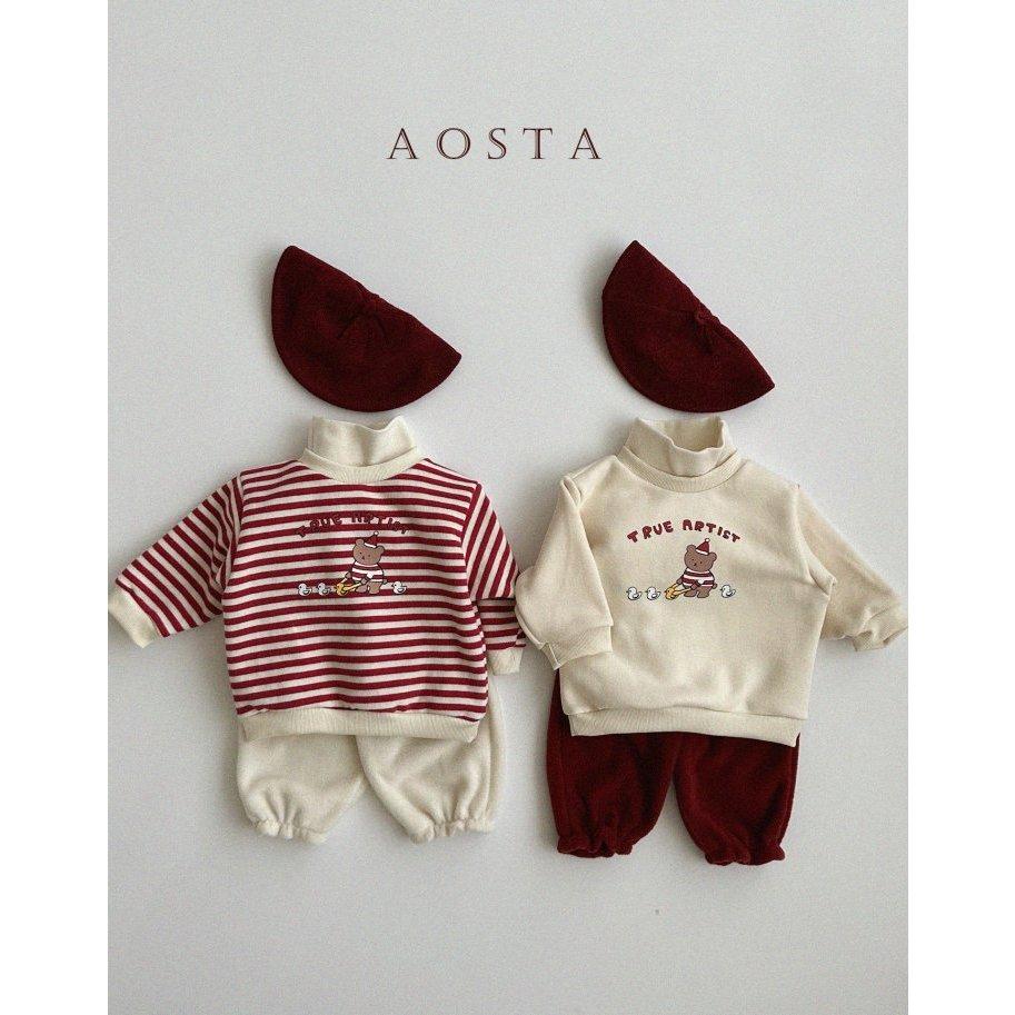 【兩件免運】韓國🇰🇷童裝 Aosta 聖誕熊熊上衣 兒童上衣 聖誕節服裝 女童上衣 男童上衣  韓國代購-細節圖5